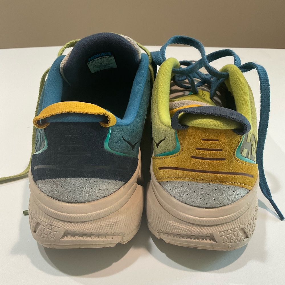 🌹🌹Hoka One One Clifton 9 Suede Multicolor Lightweight Sneakers, Size 10.5 - Picture 6 of 11